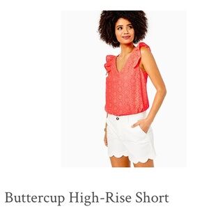 Buttercup High-Rise White Shorts